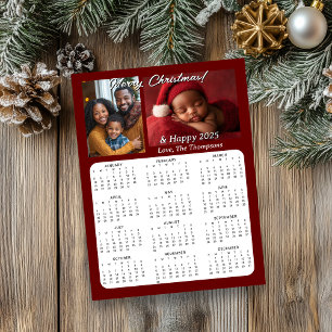 2025 Mini Calendars Family Photos Personalised
