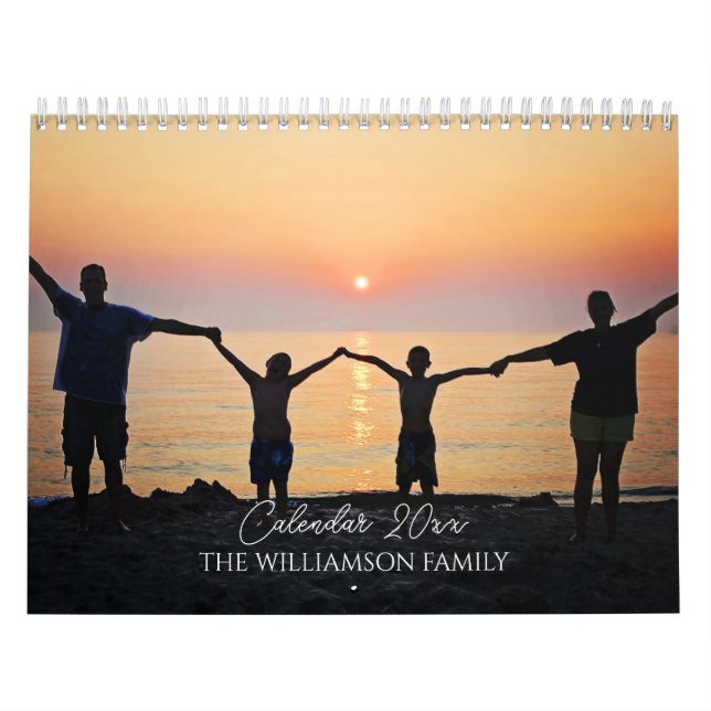 2025 Minimalist Modern Customised Photo Family Calendar (Cover)