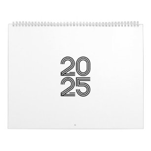 2025 Minimalist T-Shirt - Design for New Year Calendar
