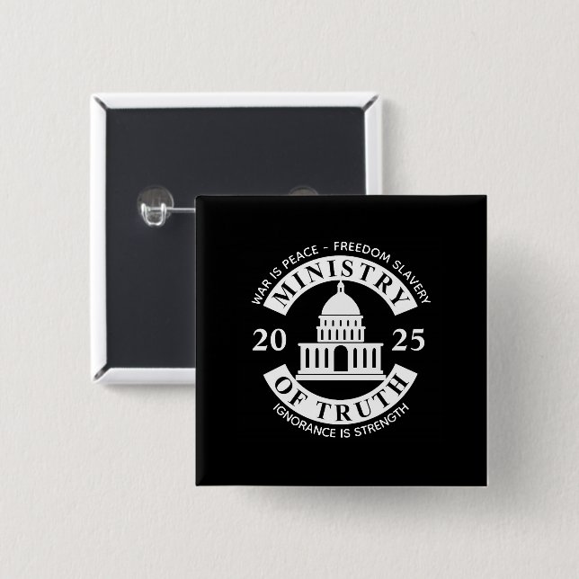 2025 Ministry of Truth Oh My 15 Cm Square Badge (Front & Back)