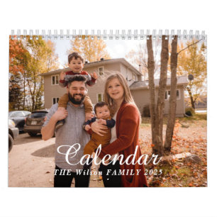 2025 Modern Create Your Own Custom Family Photo  Calendar