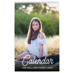 2025 Modern Create Your Own Custom Family Photo Calendar