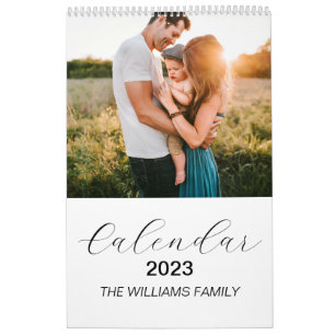 2025 Modern Custom Family Calendar