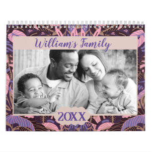 2025 Modern Custom Family Photo Create Your Own Calendar