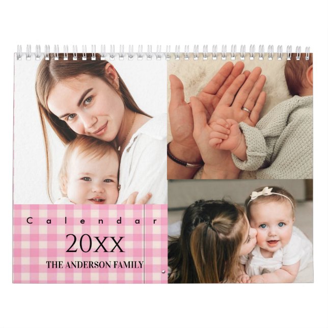 2025 Modern Custom Photo Create Your Own Family  Calendar (Cover)