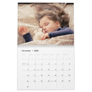 2025 Modern Custom Photo Create Your Own Family Calendar