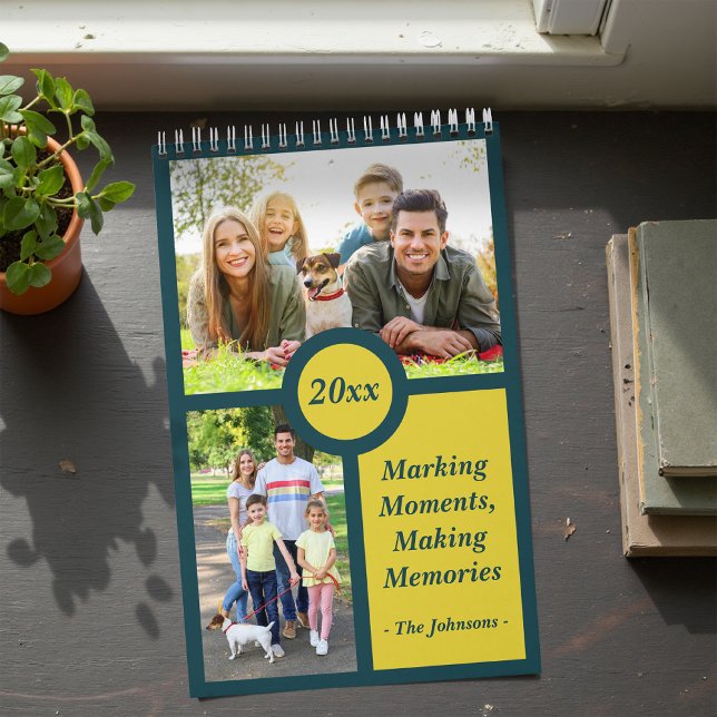 2025 Modern Minimalist Custom Family Photos & Text Calendar (Creator Uploaded)