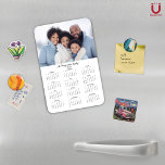 2025 Modern Personalised Photo Calendar Magnet<br><div class="desc">2025 Customisable Family Name and Photo Magnetic Calendar featuring your personalised photo and name. 🌟Designed for 2025 only,  and perfect for small gifts,  stocking stuffers,  or in place of holiday cards! Please contact us at cedarandstring@gmail.com if you need assistance with the design or matching products.</div>