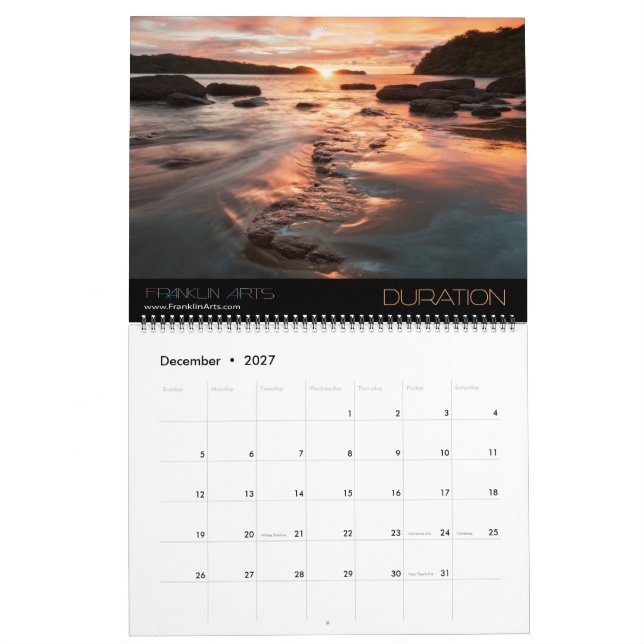 2025 Nature Landscape Photography Calendar (Dec 2027)