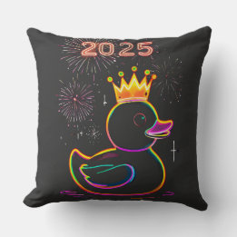 2025 Neon Duck Fireworks Celebration Cushion