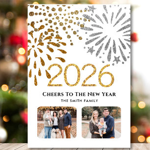 2025 New Year Festive Fireworks 2 Photo Magnetic 