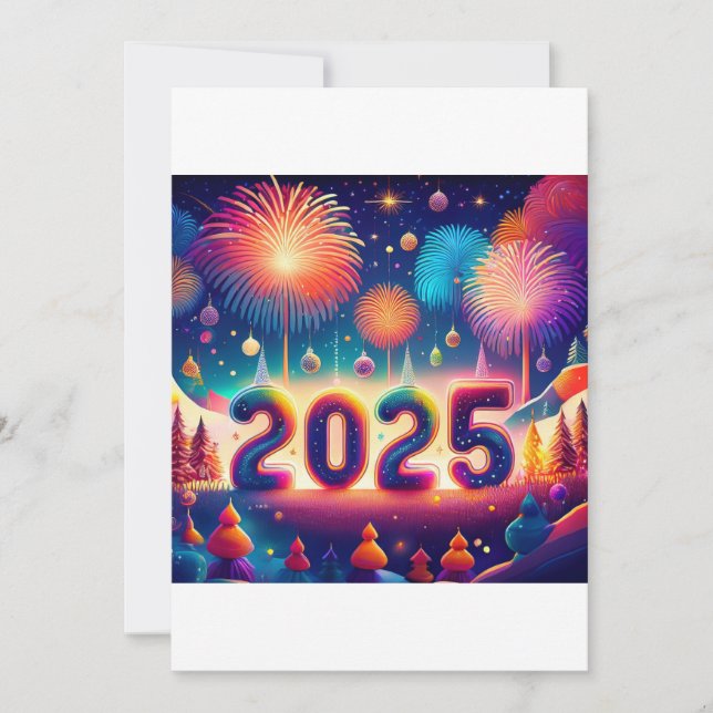 2025 New Year Party Invitation (Front)