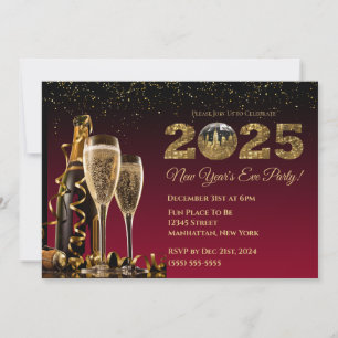 2025 New Year's Eve Party-Ball-NYC- Invitation
