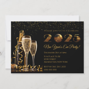 2025 New Year's Eve Party-Ball-NYC- Invitation