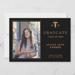 2025 Nursing school graduation modern photo Announcement