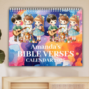 2025 Personalised Kids Bible Verse Calendar
