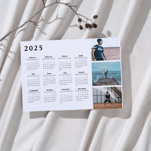 2025 Personalised Photo Collage Calendar Magnet 