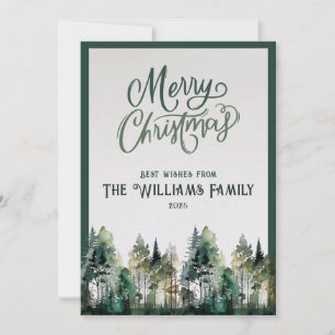 2025 Personalized Merry Christmas Card with Photo