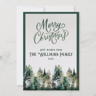2025 Personalized Merry Christmas Card with Photo