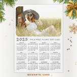 2025 Photo Calendar Fridge Magnet Monday to Sunday<br><div class="desc">This Monday to Sunday 2025 calendar with a custom photo is a useful gift idea for family and friends for New Year or other holidays and occasions. Personalise the magnetic card with text such as a name, family name, company name, etc. Click "Personalise this template" and change the photo there...</div>