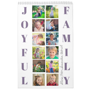 2025 photo collage family simple create your own calendar