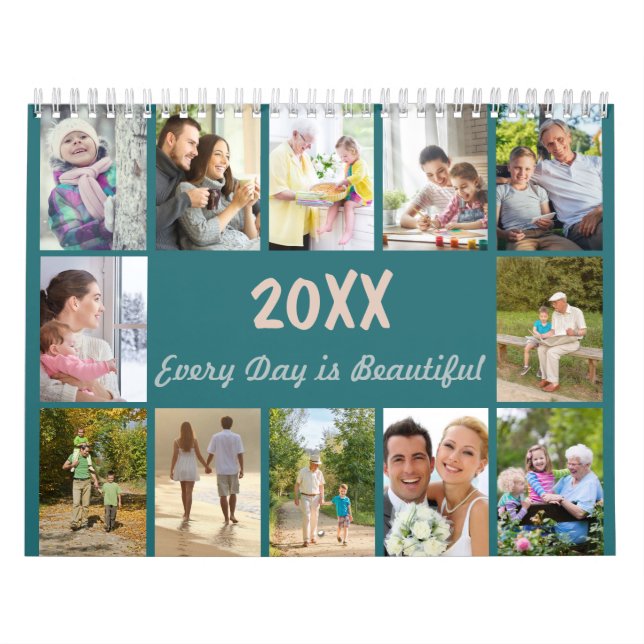 2025 Photo Collage Monthly Photo and Special Notes Calendar (Cover)