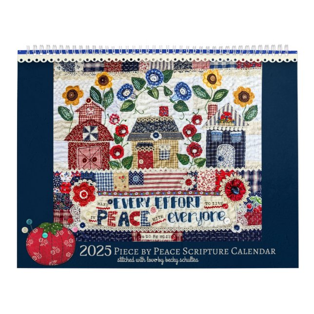 2025 Piece by Peace Scripture Calendar (Cover)