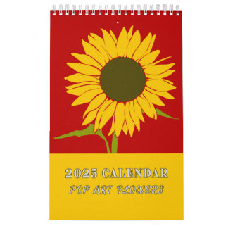 2025 Pop Art Flowers Calendar, Bold & Colourful Calendar