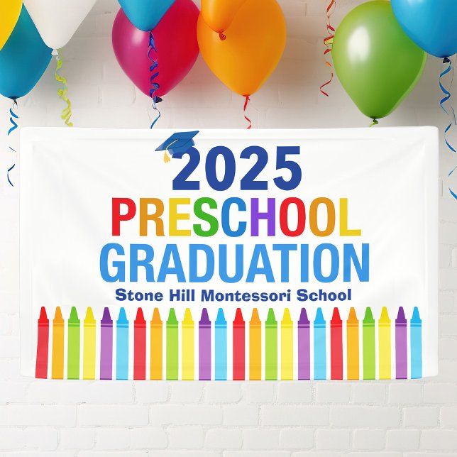 2025 Preschool Graduation Customisable School Banner (Creator Uploaded)