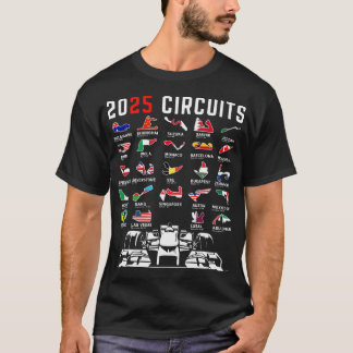 2025 Races Formula Racing Car 2025 Formula Racing T-Shirt