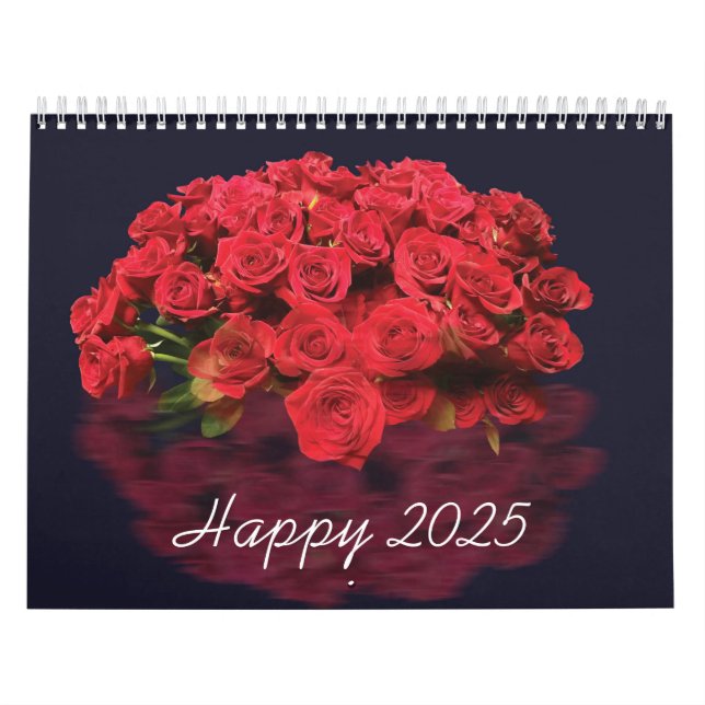 2025 red rose calendar (Cover)