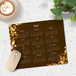 2025 Rustic Brown Fall Eucalyptus Calendar Mouse Mat<br><div class="desc">2025 Modern Elegant Rustic Brown Fall Eucalyptus Greenery Calendar Mouse Pad featuring a simple,  minimalist year-at-a-glance calendar. 🌟 This is for 2025 Only. Please contact us at cedarandstring@gmail.com if you need assistance with the design or matching products.</div>