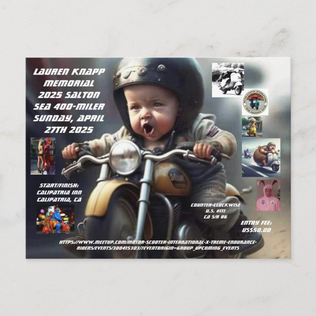 2025 SALTON SEA 400-MILER POSTCARD (Front)