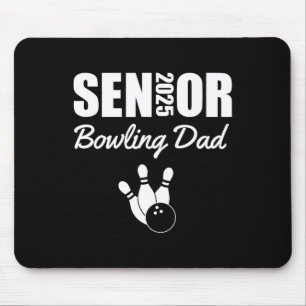 2025 Senior Bowling Dad Bowling Team Parent Helper Mouse Mat