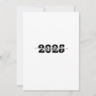 2025 Senior Graduation Class of 2025 School Invitation
