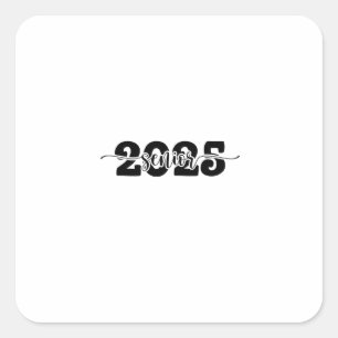 2025 Senior Graduation Class of 2025 School Square Sticker