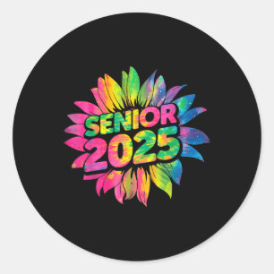 2025 Senior Tie Dye Cl Of 25 Senior 2025 Graduatio Classic Round Sticker