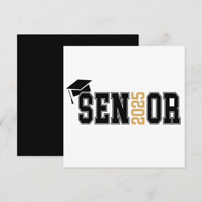 2025  Senor Graduation  Invitation (Front/Back)