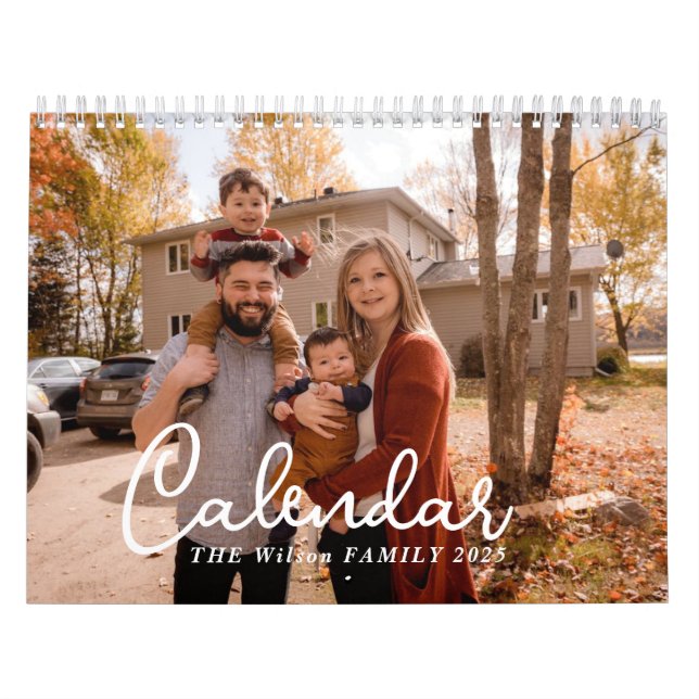 2025 Simple Custom Photo Collage  Calendar (Cover)