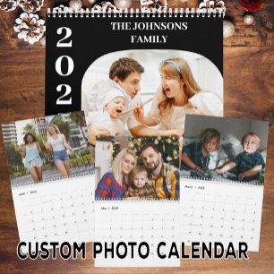 2025 Simple Modern Custom 14 Photos Family Calendar