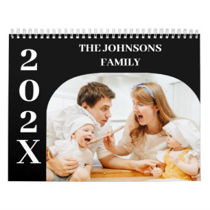 2025 Simple Modern Custom 14 Photos Family Calendar