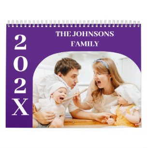 2025 Simple Modern Custom 14 Photos Family Calendar
