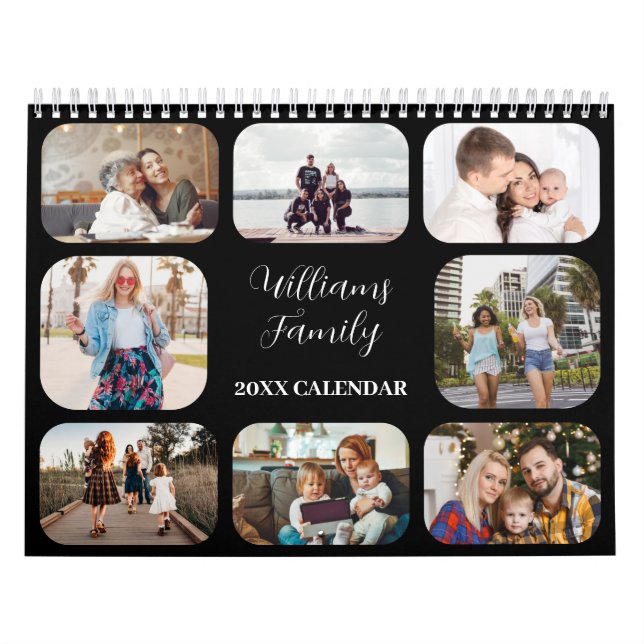 2025 Simple Modern Custom 21 Photos Family Calendar (Cover)
