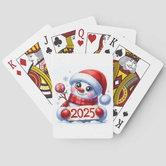 2025 Snowman Playing Cards (Back)