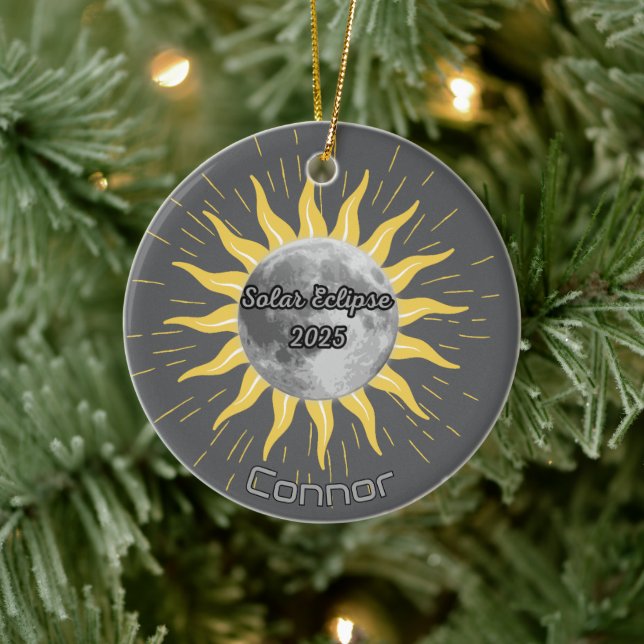 2025 Solar Eclipse Celebration Party  Ceramic Tree Decoration (Tree)
