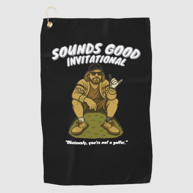 2025 Sounds Good Invitational Shirt Golf Towel (Front)