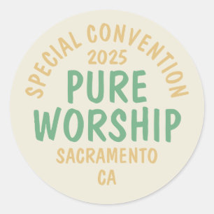 2025 Special Convention   JW  Classic Round Sticker