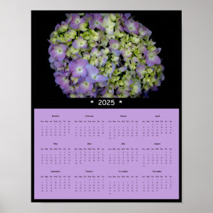 2025 Spring Flowers Wall Calendar Poster