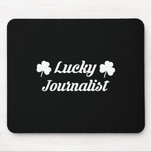 2025 St Patricks Day Journalist Media Tv News Repo Mouse Mat
