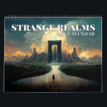 2025 Strange Realms 1 Fantasy Art Calendar<br><div class="desc">Introducing our "Strange Realms" Wall Calendar, your passport to a year-long journey through enchanting and otherworldly landscapes! Lose yourself in the mesmerising beauty of fantastical realms that defy imagination. This meticulously curated calendar features 12 stunning illustrations, each capturing the essence of a unique and surreal world. Every month, you'll explore...</div>